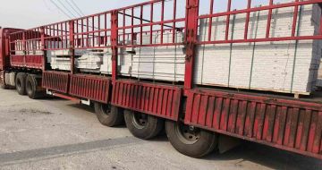 张家口 白麻荔枝面外墙干挂，工厂装车日常