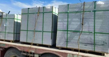 张家口 芝麻白花岗岩地铺石装车日常