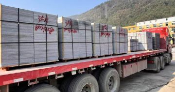 张家口 芝麻灰地铺石出货日常