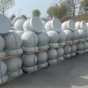 张家口 白麻花岗岩石材圆球，石球，挡车球，隔离球，景观石球，风水球等