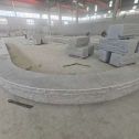张家口 芝麻白异形坐凳，自然面光面弧形加工