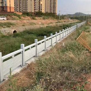 张家口 白麻河道栏杆效果展示图