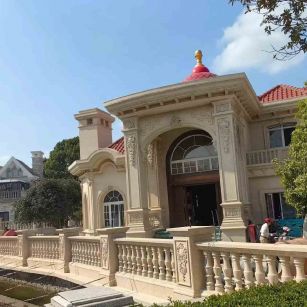 张家口 黄金麻花岗岩欧式别墅