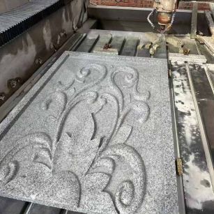 张家口 白麻别墅干挂雕花板