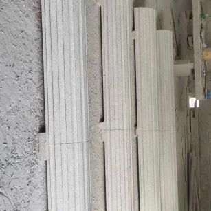 张家口 花岗岩厂家带你看白麻花岗岩门楼大柱柱皮