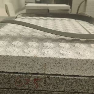 张家口 芝麻白花岗岩6.0公分荔枝面五轴加工雕刻盲点