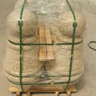 张家口 黄金麻异形定制雕花——棒棒糖挡车柱