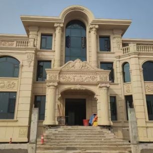 张家口 黄金麻花岗岩别墅外墙干挂