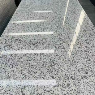 张家口 白麻花岗岩光面毛板