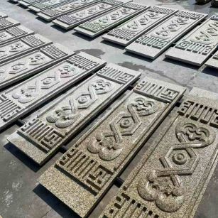 张家口 黄金麻花岗岩外墙雕刻板