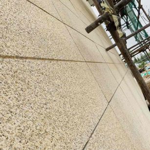 张家口 黄金麻花岗岩荔枝面外墙干挂石材效果示例