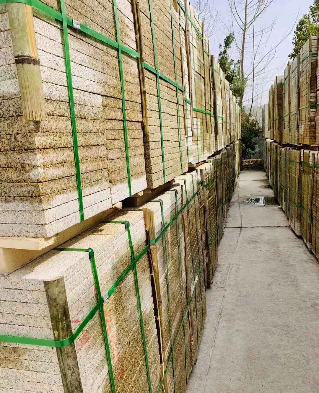 张家口 黄金麻花岗岩荔枝面地铺石