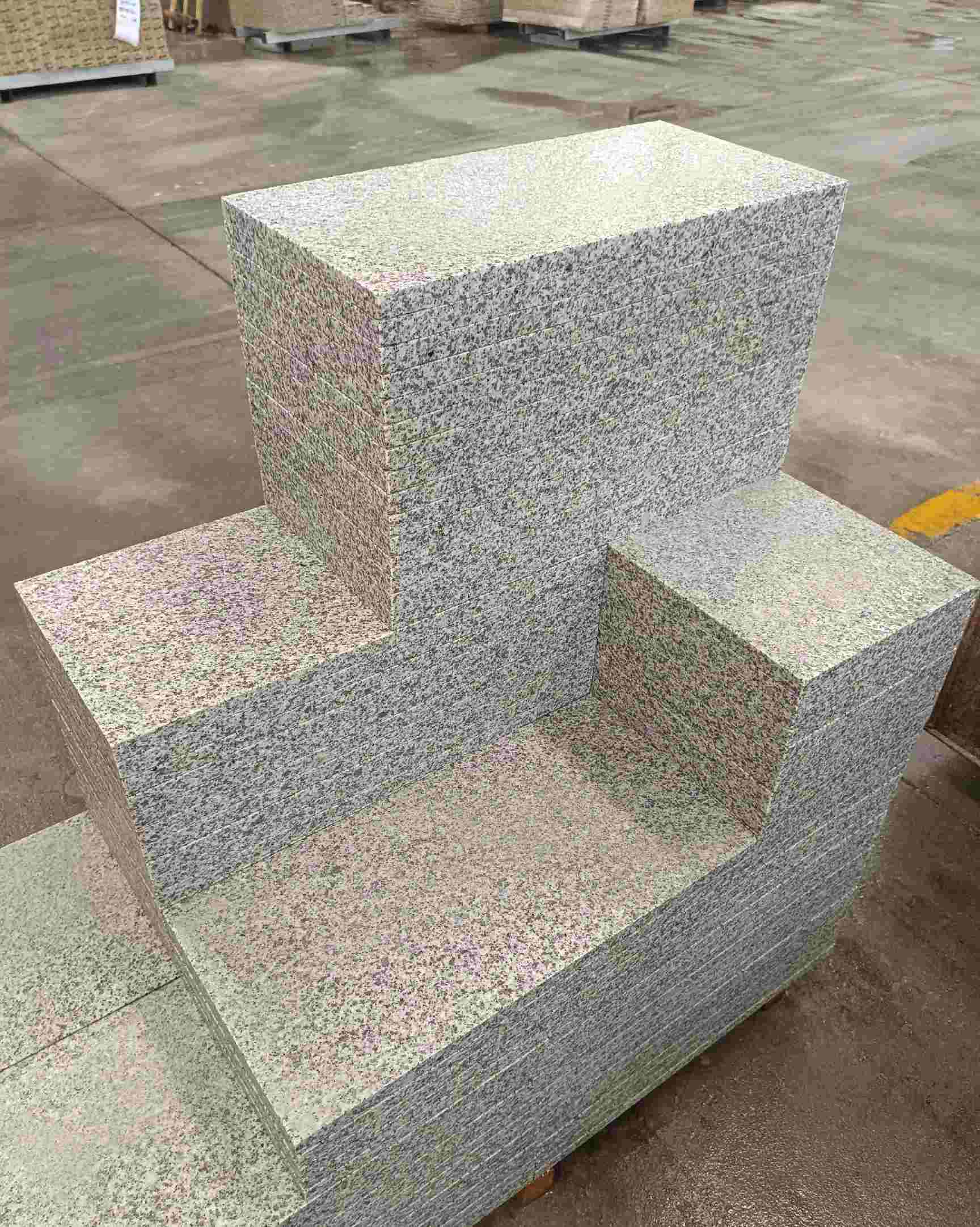 张家口 白麻花岗岩荔枝面地铺石