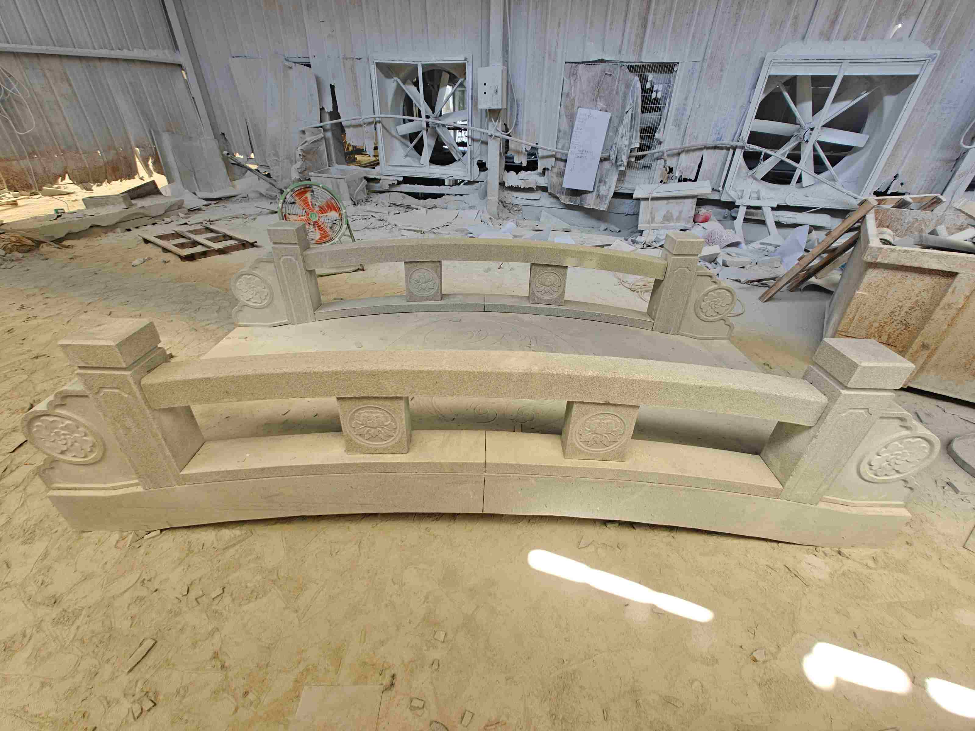 张家口 芝麻灰花岗岩异形加工-拱桥，石桥