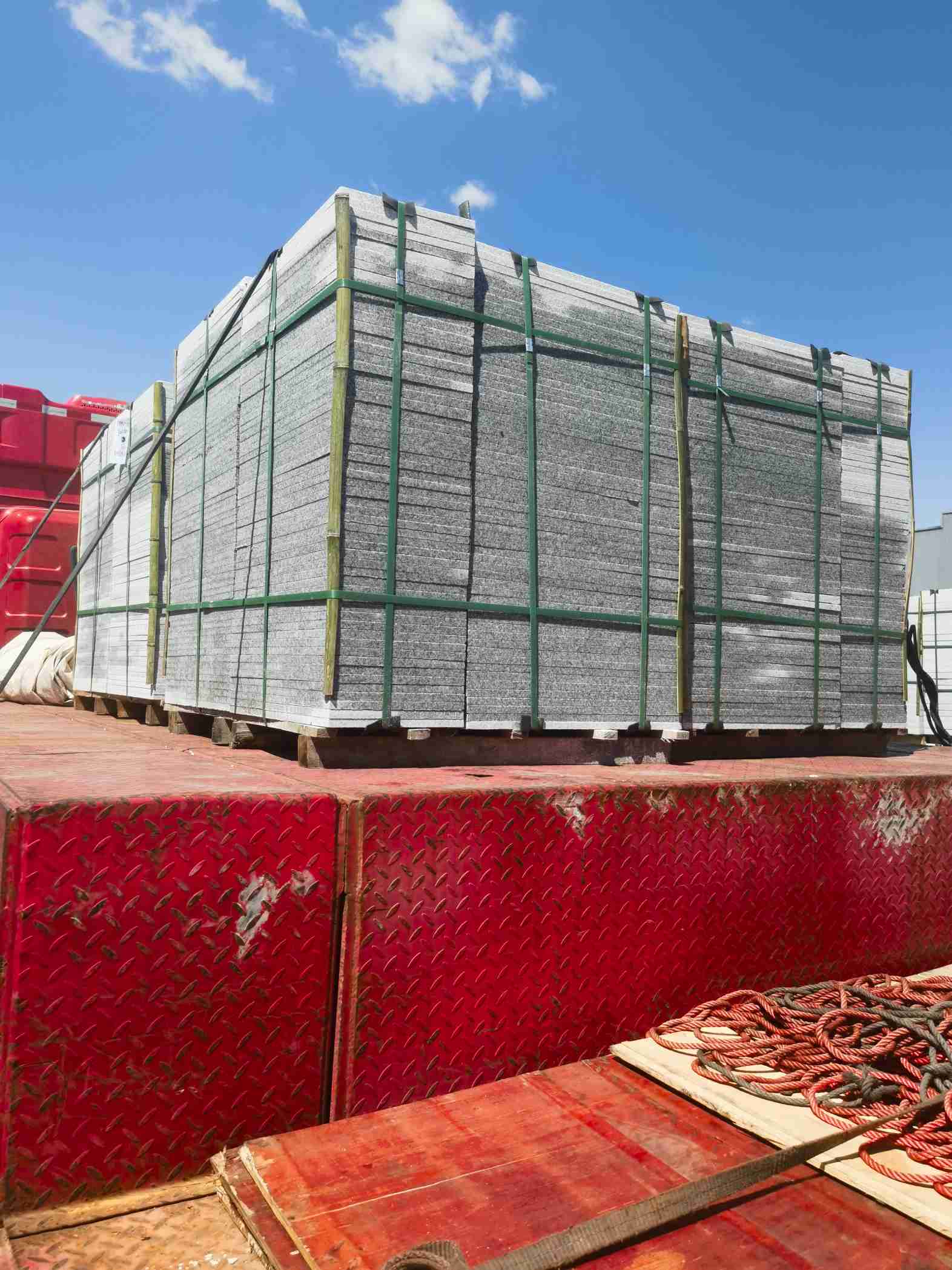 张家口 芝麻白火烧规格板地铺石300*600/600*600