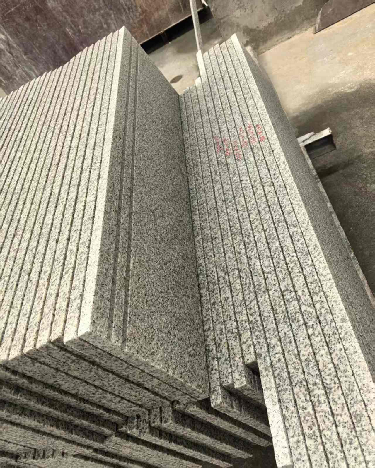 张家口 白麻荔枝面花岗岩楼梯踏步