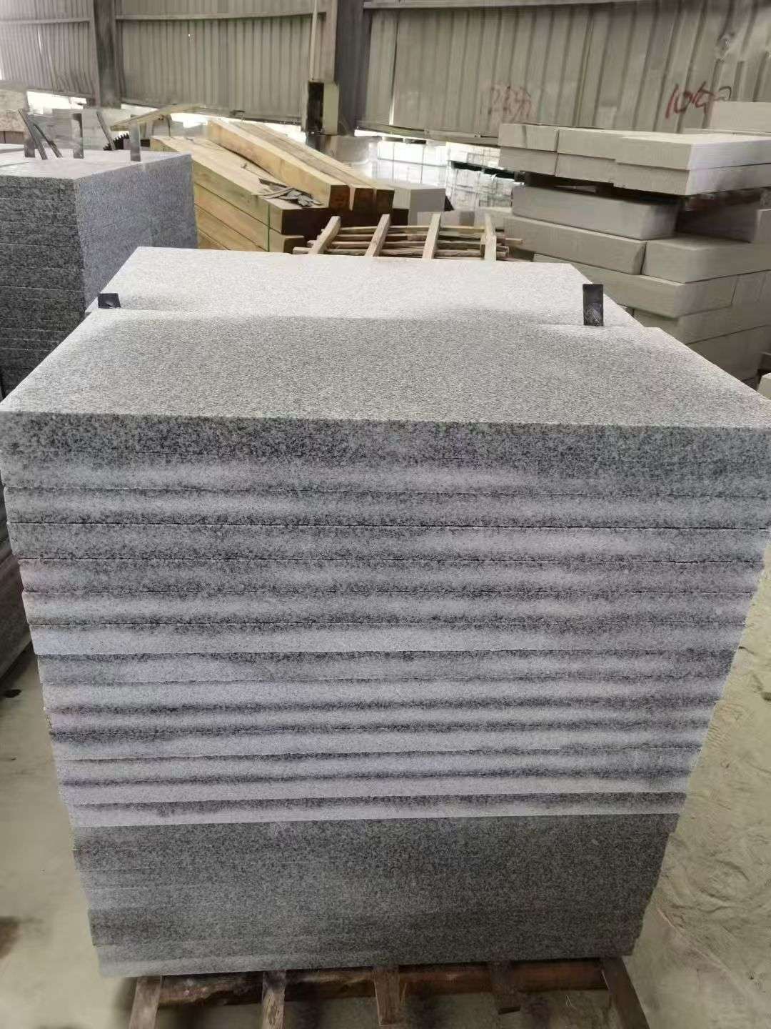 张家口 芝麻白5公分火烧地铺成品，900*400，规格可定制